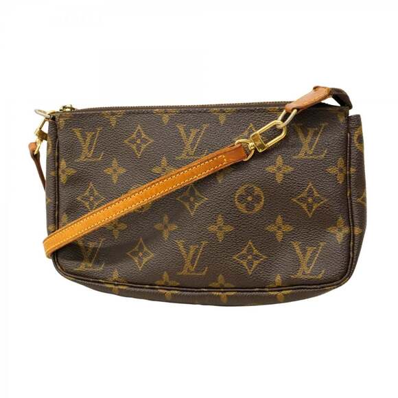Louis Vuitton Handbags - LOUIS VUITTON Authentic Brown Monogram Pochette Pouch